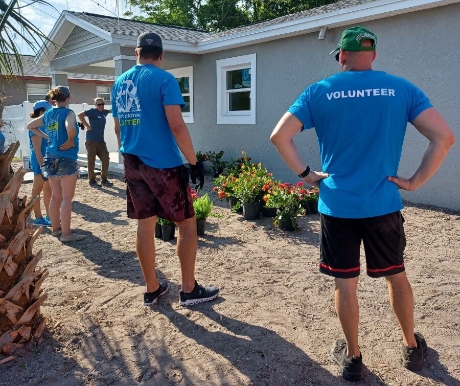 Habitat for Humanity landscape day